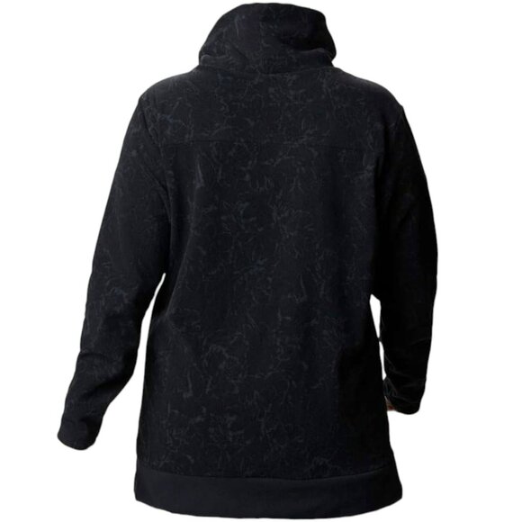 Columbia Ali Peak Fleece Cowl Neck Tunic Pockets - Black Brush Floral Print - S - Picture 4 of 9